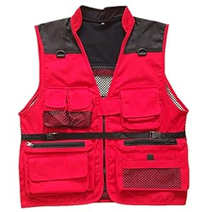 ZHANGCHUNLI Heren Outdoor Vest Heren Multi Pocket Vest Multi Zakken Reizen Fotografie Vest, Heren Outdoor Sneldrogende…