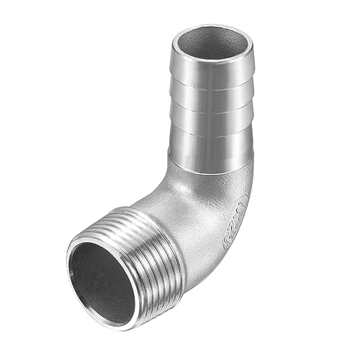 QUARKZMAN Edelstahl Winkel Schlauchstutzen 25mm G1