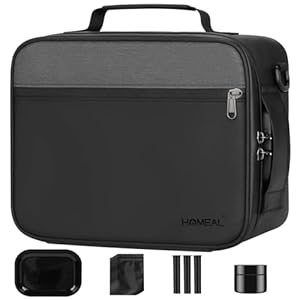 HOMEAL Large Smell Proof Stash Bag With Accessories, Containers With Lock, Box Kit, Storage and Travel Gift for Men/Women – Black XX-Large 264