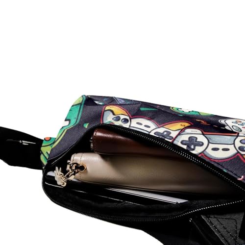 Bolsa de viaje ligera estilo gamepad con correa de hombro ajustable 5