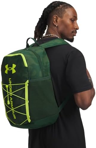 Under Armour Unisex Hustle Sport 6.0 Backpack, (301) Forest Green/Forest Green/Green Citrine, One Size Fits Most - 4