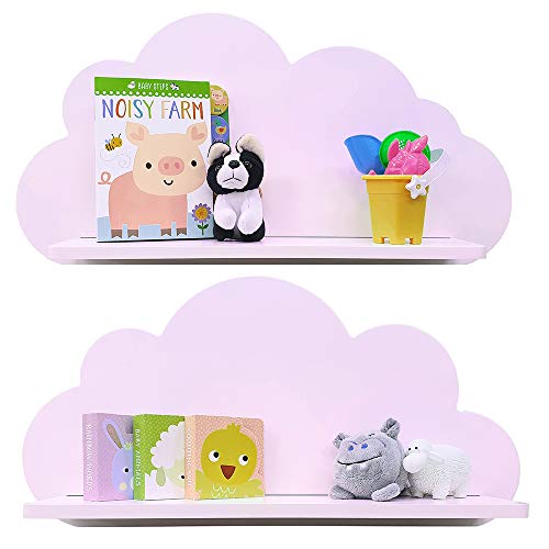 Mensole A Forma Di Nuvola Per Cameretta - Set Di 3 Bianche Nephos - Foto 4