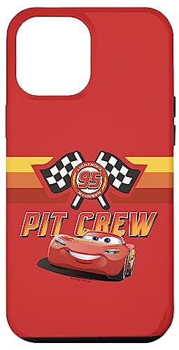 Coque iPhone 12 Pro Max Disney Pixar Cars Lightning McQueen Pit Crew 95