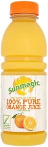 Sunmagic 100% Pure Orange Juice 500ml (Pack of 6 x 500ml) : Amazon.co ...