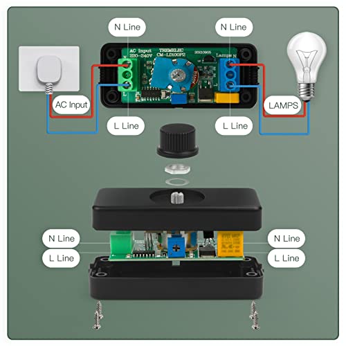 LED-Dimmer für dimmbare Lampen 220-240VAC von VIPMOON
