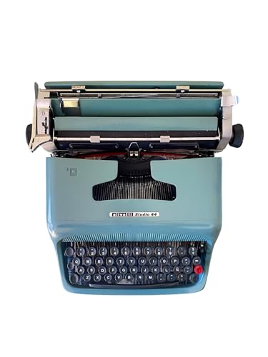 Máquina de Escribir Vintage Olivetti Studio 44 - Teclado en Castellano Revisada y Funcional Ideal para Coleccionismo - Totalmente Funcional
