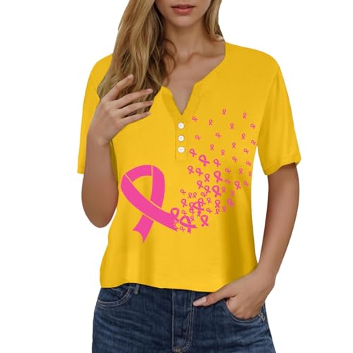 Tee shirt rose femme avec imprimé floral chic et col en v élégant