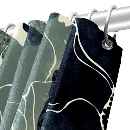 Rideau de douche chic style abstrait moderne avec textile premium fluide 168x183cm - 6