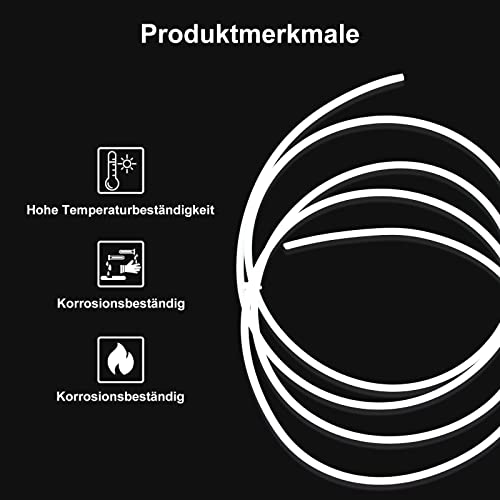 2M Ptfe Teflon Tube 3D Printer Tube For 1.75Mm Filament, 4Mm Od X 2Mm Id Clear Ptfe Tubing High-Temperature Resistance Flexible Extruder Tube #TOP2