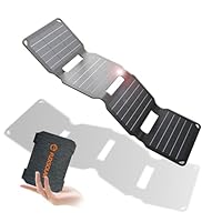 Mini Solar Ladegerät,FlexSolar 10W Solarpanel E-film IP67 Taschenladegerät USB-Geräte Neu aktualisiert Outdoor für Smartphone,Armbanduhr,Kamera