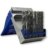 Bad Dog 19 Piece Multipurpose High Speed Drill Bit Set. Unique Carbide, Titanium, Cobalt Tip & Ar...
