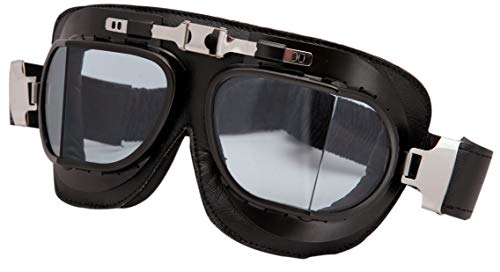 Realizzato in pelle Baruffaldi Maschera in metallo stampato VINTACO nero pelle