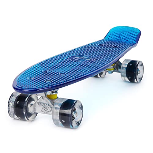 Land Surfer® Retro Cruiser, komplettes Skateboard mit durchsichtigem...