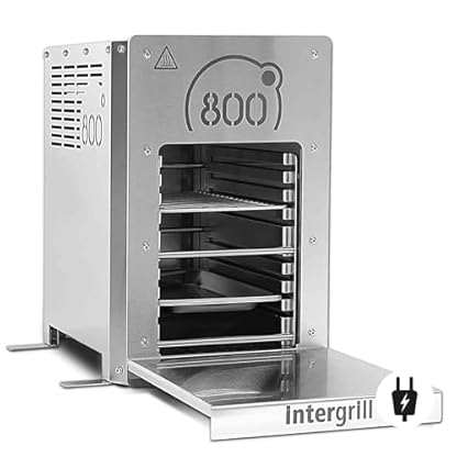 intergrill 800° Elektrogrill Edelstahl 2,88kW | Hochleistung Steakgrill Quarzbrenner | 20 kg Oberhitze Tischgrill | Inkl. Grillrost und Gastroschale