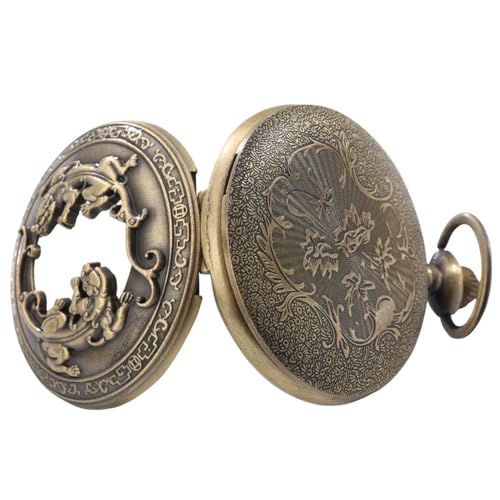 Vintage Quartz Pocket Watches for Men with Chains Pendant Pocket Watch Women’s Necklace Watches Unique Designs with Box - Image 5