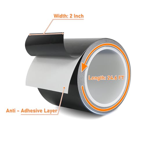 Image of 2 inch X 24' Light Blocking Tape with Strong Adhesive, Light Leakage Proof and Anti-Glare Strips For Electronics Led /Power Indicator Lights. Eliminate Annoying Glare, Create Light-Free Environment