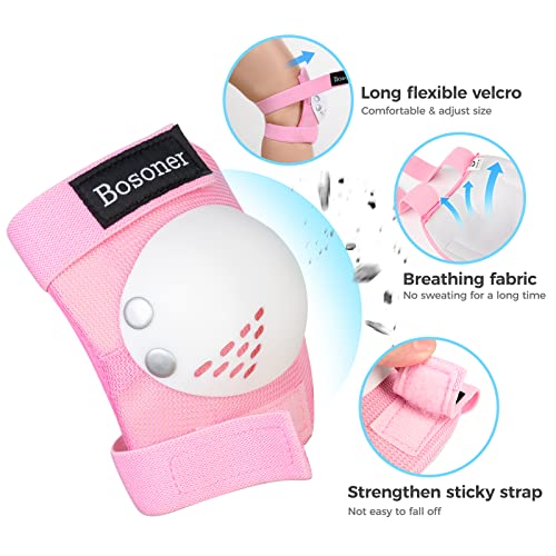 image for BOSONER Kids/Youth Knee Pad Elbow Pads for Roller Skates Cycling BMX B