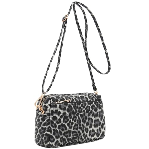 Image of FashionPuzzle Triple Zip Small Crossbody Bag