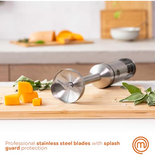 image for MasterChef Immersion Blender Handheld, Stainless Steel Hand Held Blend