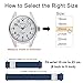 WOCCI 22mm Braided Nylon Watch Band for Men and Women, Quick Release, Silver Stainless Steel Buckle (Blue)