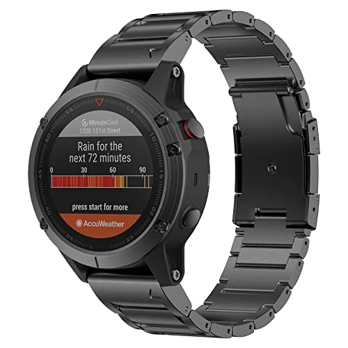 Bracelet montre Garmin Fenix 6X 5X 3 ajustable, accessoire titane 26 mm relâchement rapide