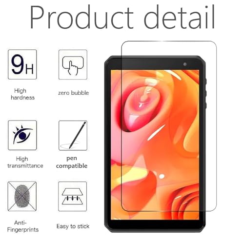 2 Protectores de Pantalla de Vidrio Templado para BLU M8L 8" miniatura 2