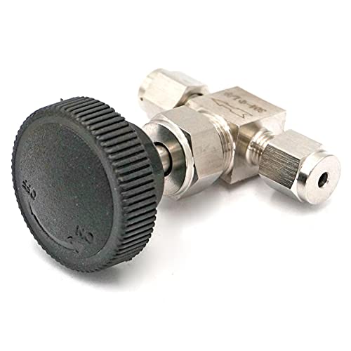 Vanne à pointeau inox 304 de 1/8" pour arrêt de débit d'air 6.4 Mpa