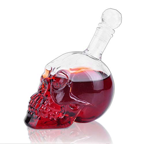 Opiniones y reviews de Tarro calavera más recomendados. 43 TOPINCN Botella de Vino Forma de Calavera Suministros para Botellas de Vino de Calavera Botella de Vodka con Contenedor de Bar Contenedor de Vidrio Ktv Tarro Soporte de Cara de...
