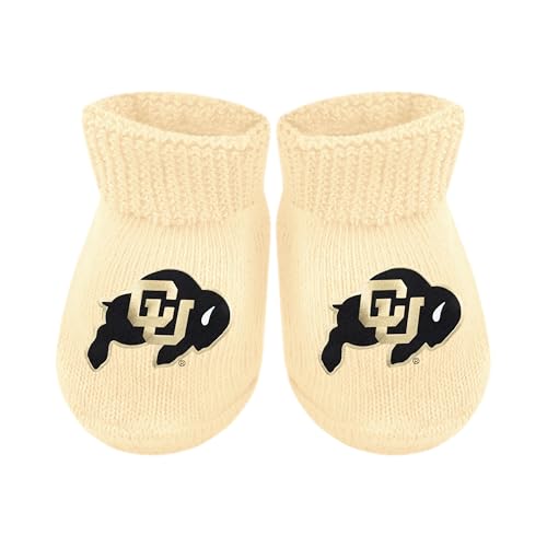 Baby Bootie Sock - Colorado Buffaloes - Vegas Gold - Newborn - 6 Mos