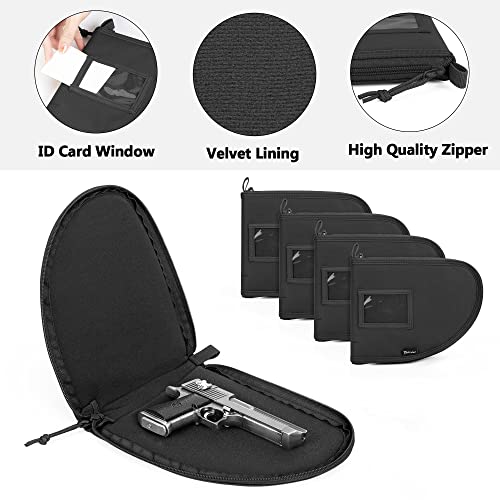 DSLEAF Tactical Pistt 4 Pistolentaschen, Gepolsterte Gun Duffle Range Bag mit 16X Magazinfächern