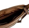 Hudson & James - Leather Designer Genuine Real Napa Handmade Unisex Cross Body Everyday Crossover Work iPad Shoulder Messenger Bag (Distressed Brown) #4