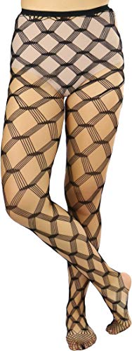 Image of ToBeInStyle Women's Large Mesh Fishnet Patterned Pantyhose Tights