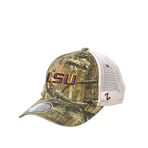 Zephyr Men s Standard Adjustable Hat Trailside, LSU Tigers Camo