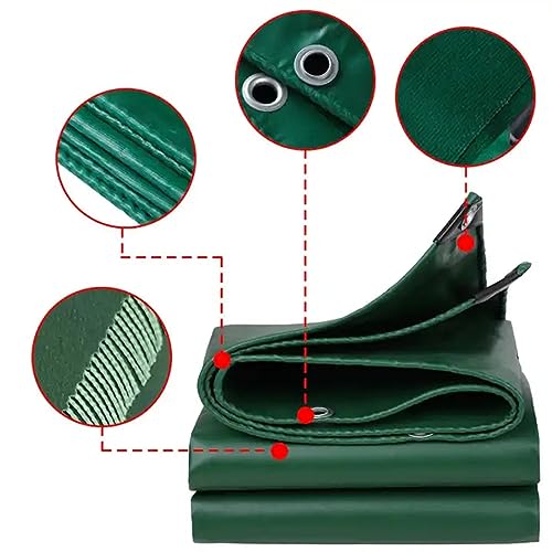 Bâche imperméable PVC vert 2x2,5m bâche de protection piscine et marchandise - 6