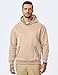 JMIERR Mens Fashion Essentials Hoodies Plain Fall Autumn Oversized Ribbon Loose Fit Shrits 2025 Hooded Pullovers with Pockets, M, Khaki