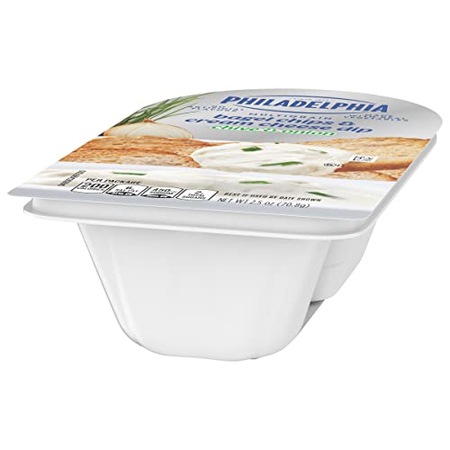 Philadelphia Multigrain Bagel Chips & Cream Cheese Dip, 1 Tray, for On-the-Go Snacking, Chive & Onion, No Artificial Flavors, Made with Real Vegetables, 2.5 oz - Thumbnail 6