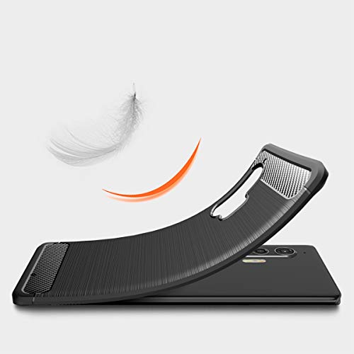YEESOON Capa para Motorola Edge+, capa de proteção de TPU ultra fina, macia, leve, design de fibra d