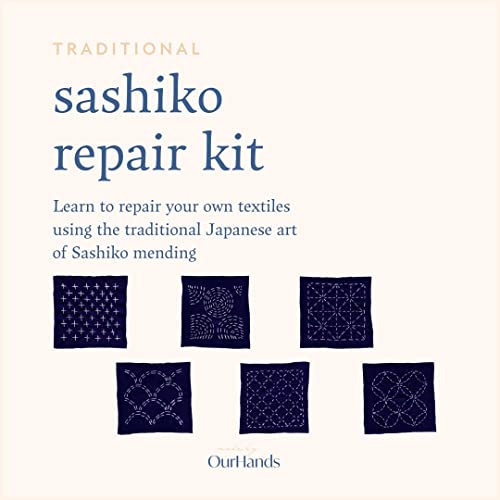 Ourhands Sashiko Repair Kit Repair And Embellish Your Fabrics Using The Traditional Japanese Art Of Sashiko Mending #TOP1
