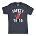 Mens Safety Third T Shirt Funny Fourth of July Fireworks Dangerous Joke Tee for Guys Funny T Shirts Patriotic Apparel for Men Cool Sarcastic Short Sleeve Navy - M