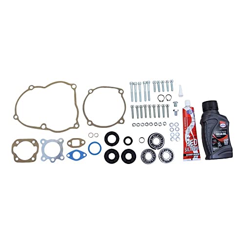 Revisionsset MITTEL kompatibel mit Puch Maxi N S E50 Motor altes Modell 3-Lager Anroll/Kickstart
