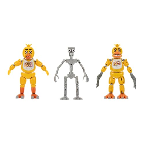 Five Nights at Freddy’s 6-Inch Endo-Series Collector Figure: Endo-1 with Classic Chica and Withered Chica Pieces - Articulated Figure with Classic and Withered Parts
