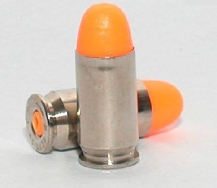 THEMONG 45 ACP Action Trainer Dummy Round - 10 Rounds (Orange, ABS Plastic)