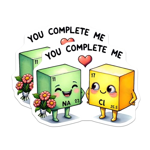 Two interlocking chemistry puzzle-piece magnets that literally 'complete' each other — a nerdy couples or BFF gift that's subtle and sweet.
