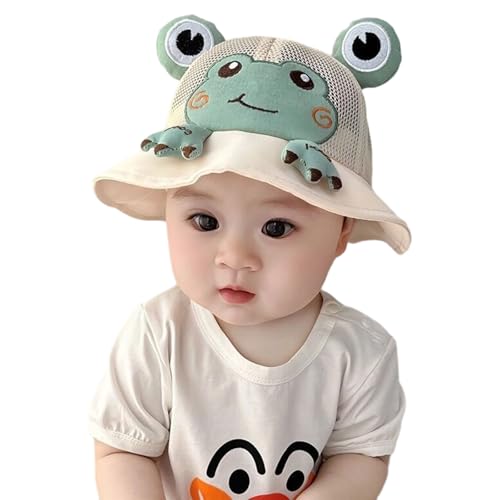 Breathable Baby Fisherman Hat for Spring and Autumn Soft Nylon Wide Brimmed Sun Protections 0-3 Years Infant Caps