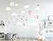 madras24 Etiqueta de la Pared Pegatinas de Pared Pegatinas para niños Globo Globos Nubes Nube Habitación para niños salón jardín de la Infancia Escuela decoración Sala de Estar