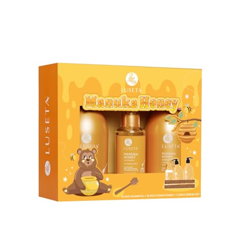 Luseta Manuka Honey Trio Hair Care Set Moisturizing Shampoo and