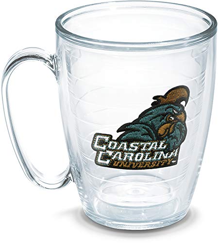 Tervis Made in USA Double Walled Coastal Carolina University Chanticleers Insulated Tumbler Cup Keeps Drinks Cold & Hot, 24oz Water Bottle, Emblem