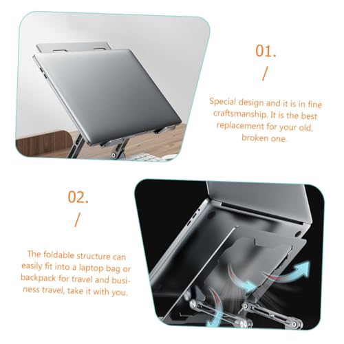 Soporte Ajustable de Aleación de Aluminio para Laptop miniatura 6