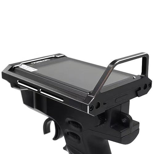 JOYSOG Metal Transmitter Protective Frame for Flysky Noble NB4 Remote Control Protector Frame Support Update Parts (Schwarz)