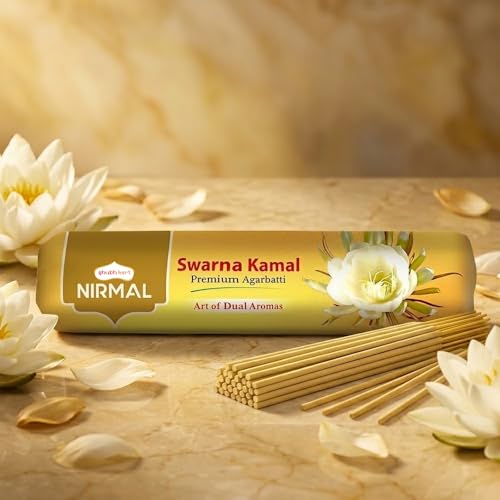 Image of Shubhkart Nirmal Swarna Kamal Premium Agarbatti Sticks | Agarbatti for Pooja & Havan | Incense Muttha Sticks for Home with Divine Floral Fragrance | Pooja Items for Daily Use | 250g
